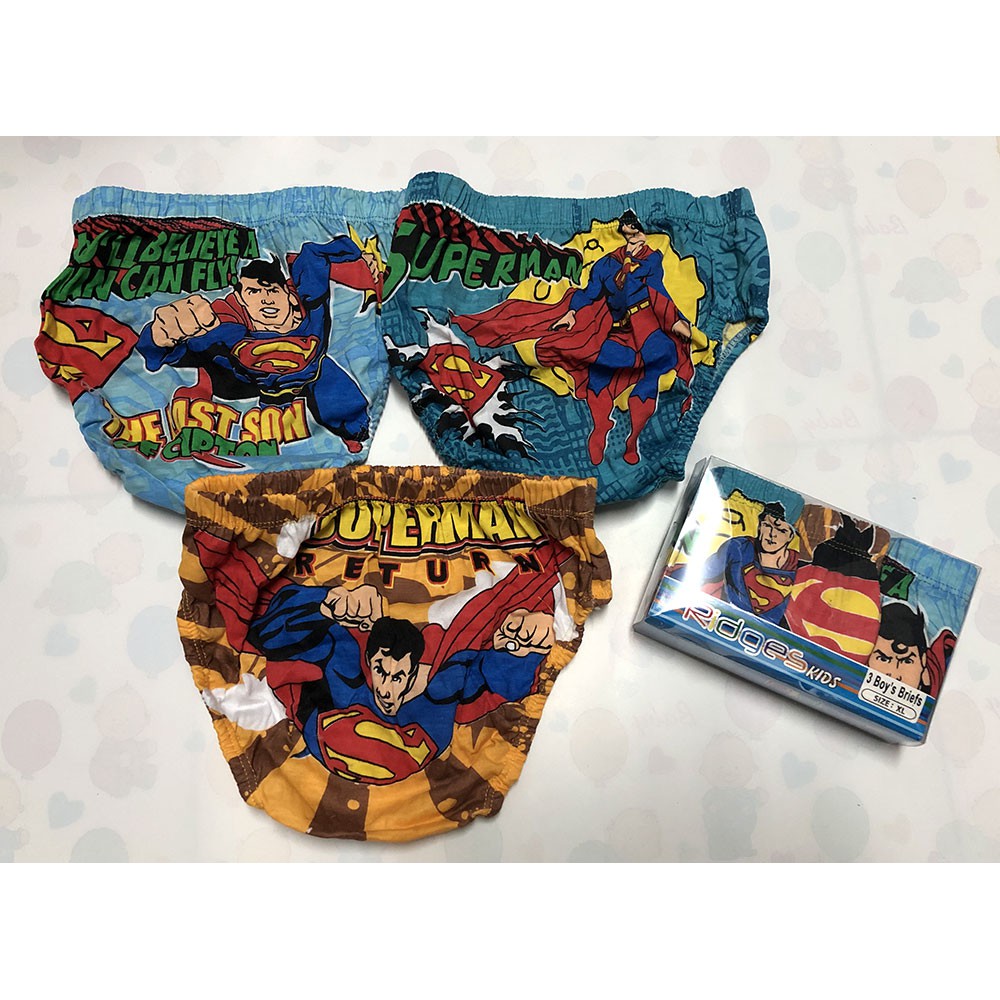 ชุดชั้นในเด็ก Ridges Superman SML XL (3 ชิ้น)