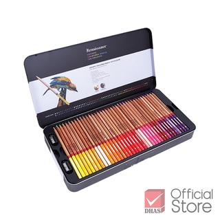 Renaissance สีไม้ ดินสอสีไม้ เกรดอาร์ตติส รุ่น 120 สี กล่องเหล็ก จำนวน 1 กล่อง