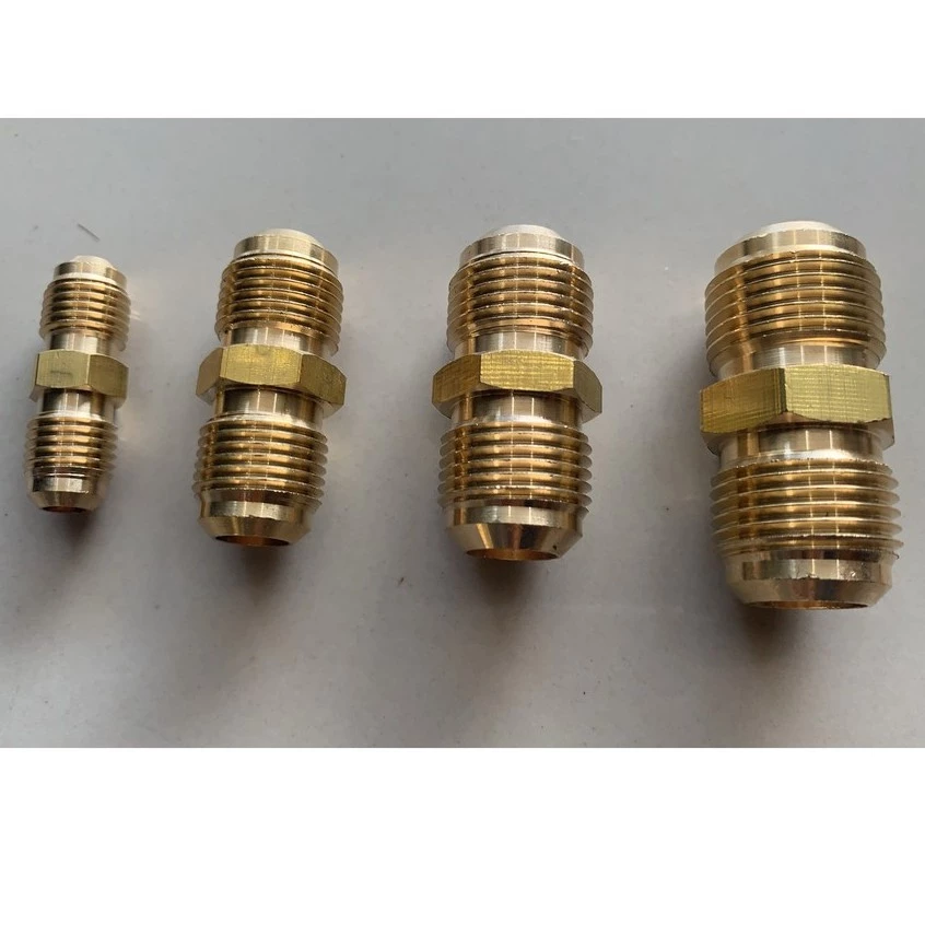 ยูเนี่ยนทองเหลือง Union ข้อต่อท่อแอร์ ข้อต่อท่อทองแดง ขนาด 1/4" 3/8" 1/2" 5/8" 3/4" สินค้าคุณภาพดีมาก ของดีเกรด AAA