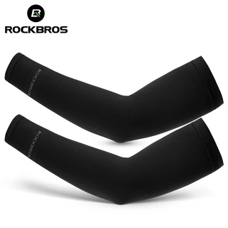 【TH Delivery】ROCKBROS ปลอกแขนกันแดด ผ้าไอซ์ซิลค์ UPF50+ เย็นสบาย ยืดหยุ่นสูง ระบายอากาศ สำหรับปั่นจักรยาน กีฬา outdoor