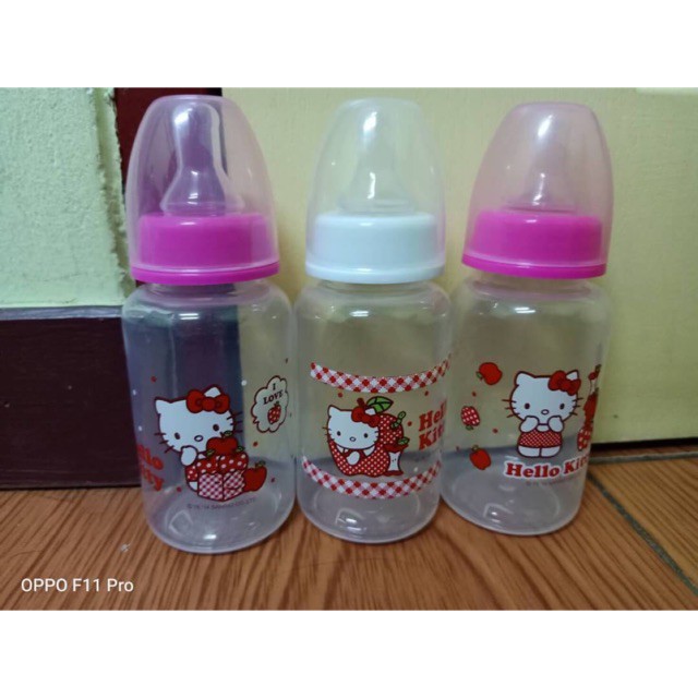 PTS ขวดนม  ขวดนมและจุกนม  คอแคบ 5 ออนซ์ ลายคิตตี้