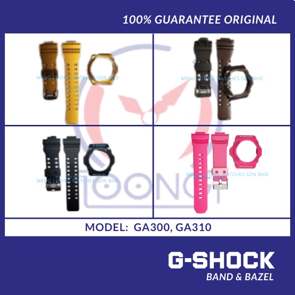 G-SHOCK GA300 GA150 GLX150 GA310 GA150 BAND และ BEZEL "bnb" TALI KEPALA รายการ CASIO และใหม่ทั้งหมด