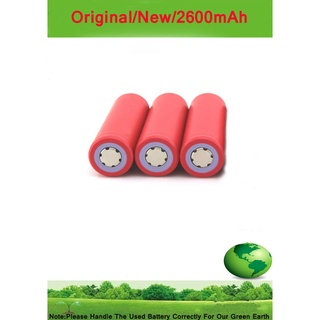 2PC/LOT Authentic  3.7V 18650 Sanyo 2600mAh Rechargeable Battery For SANYO