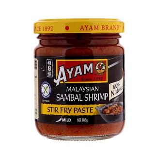 ซัมบัล น้ำพริกกุ้งมาเลเซีย แซ่บจัดจ้าน Ayam Malaysian Sambal Shrimp Paste 185g