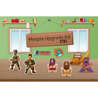 [ของแท้] Sticker Meeple Upgrade Set 3 Board Game  สติ๊กเกอร์สำหรับติดอัพเกรด Meeples