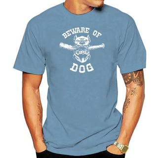 เสื้อยืดพิมพ์ลายแฟชั่น เสื้อยืดแฟชั่น พิมพ์ลาย BEWARE OF DOG Pitbull Bullterier Bad Combat Attack Fight Fighting สําหรับ