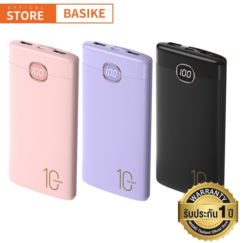 BASIKE PowerBank 10000mAh LCD พร้อมการ์ตูนสัตว์น่ารัก 4 สี Type C แบตสำรอง พาวเวอร์แบงค์ #2