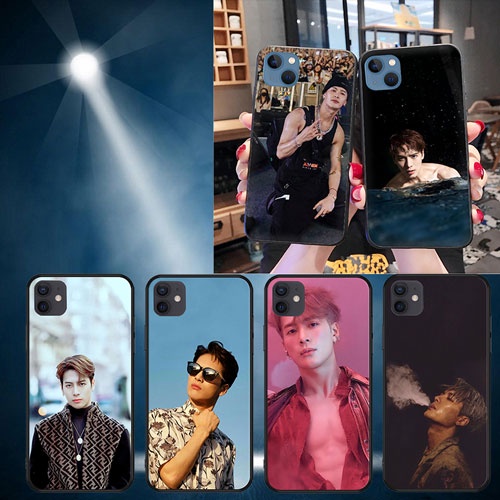 เคสโทรศัพท์มือถือแบบนิ่ม ลาย Jackson Wang Got7 สีดํา สําหรับ iPhone 5 5s SE 6 6s 6Plus 6sPlus 7 8 7Plus 8Plus T1