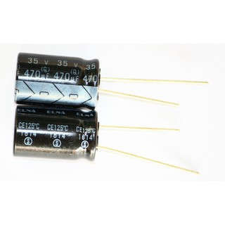 470uF 35v ELNA Capacitor ตัวเก็บประจุ คาปาซิเตอร์