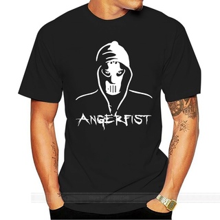 เสื้อยืดสีขาวเสื้อยืด ผ้าฝ้ายแท้ พิมพ์ลาย Angerfist Dutch Gabber Music Hardcore Techno Mainstream Gabba แฟชั่นสําหรับผู้