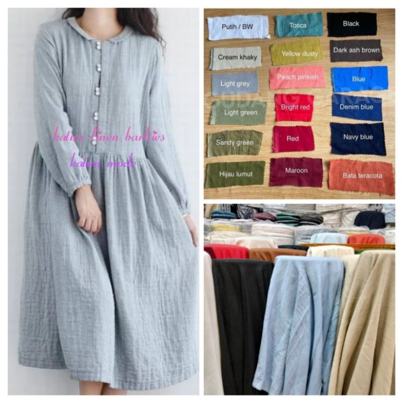 KATUN Barbas ผ้าคอตตอนลินินต่อ (0.5mtr, 50 cm)