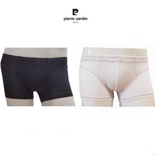 Pierre Cardin PI-503 1ตัว บ็อคเซอร์ polyamind 91% spandex9% สีดำด้ายแดง