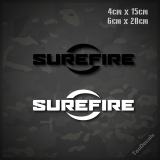 สติกเกอร์ปืน surefire M4/AR15 สติกเกอร์ติดรถยนต์ มอเตอร์ไซค์ กล่องปืน