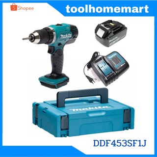 MAKITA สว่านไขควงไร้สาย รุ่น DDF453SF1J (แบต+MAKPAC)