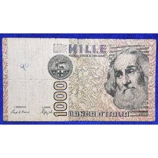 แบงก์​สะสม​อิตาลี​ Italy, 100 Lira, ใช้แล้ว, B640L