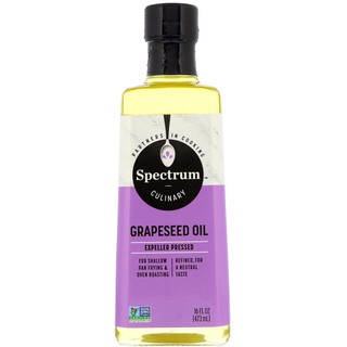 ว๊าว🍟 Spectrum Grapeseed Oil Refined 16oz คุณภาพระดับพรีเมี่ยม