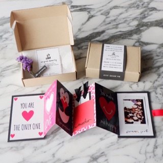 Mini Card Book Valentines แบบที่ 1 สีดำ