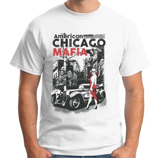 [S-5XL] เสื้อยืด พิมพ์ลาย Chicago Mafia Gangster Gangsta Thug y Pin Up สไตล์คลาสสิก ไม่ซ้ําใคร สําหรับผู้ชาย 584275