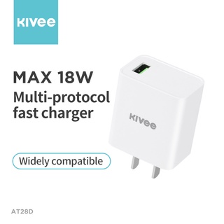 KIVEE หัวชาร์จเร็ว 18W หัวชาร์จ USB-A  Adapter Fast Charge For Android  อแดปเตอร์ชาร์จเร็ว