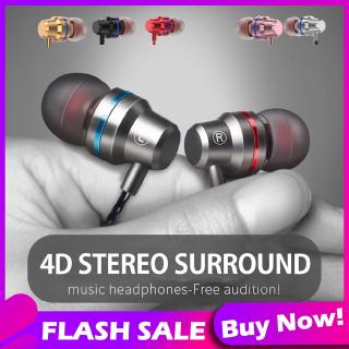 New 4D Bass ของแท้ หูฟังอินเอียร์ Stereo Earphone เบสหนักสองเท่า