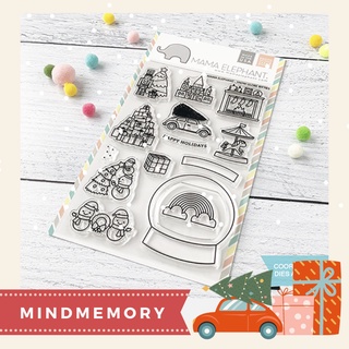 Clear Stamp เคลียร์แสตมป์ ตัวปั้มใส Snow Globe Bitties ขนาด 4x6 นิ้ว