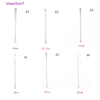 [InterfunT] ช้อนตักยา ไม้พายสเตนเลส ขนาดเล็ก สําหรับห้องแล็บ [ใหม่]