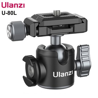 Ulanzi U-80L Arca Swiss Ballhead Vlog Cold Shoe ไม้เซลฟี่ขาตั้งกล้อง สําหรับกล้อง DSLR