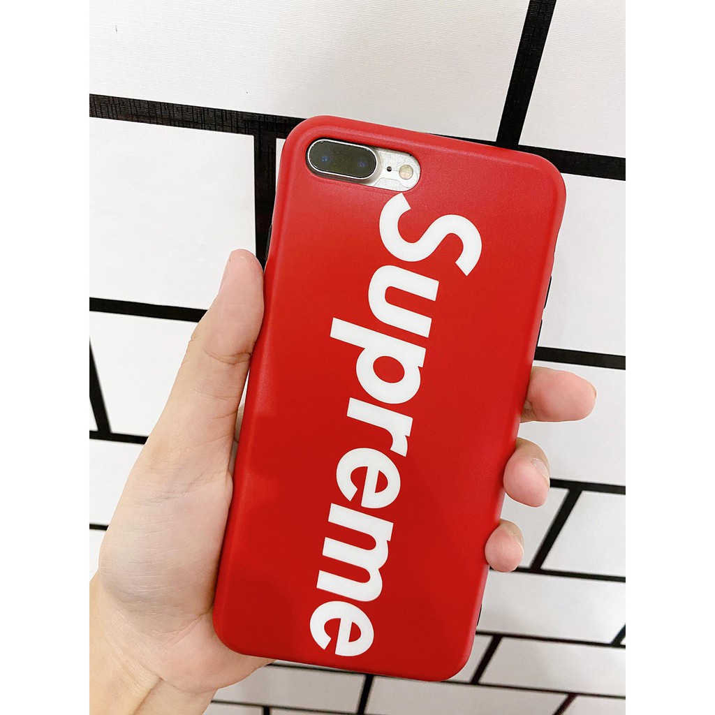 ⚡ New 🔥 เคส Supreme สีแดง ราถูกแค่ 20 บาท. ⚡ iphone 6plus / 7plus / ix / xr / xs max