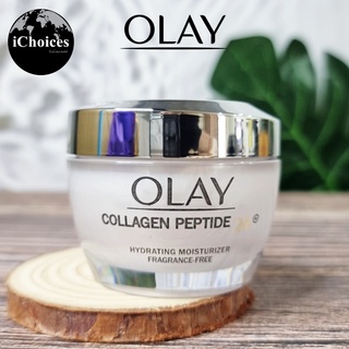 [Olay] Collagen Peptide 24+ Hydrating Moisturizer Fragrance Free 48g โอเลย์ คอลลาเจน เปปไทด์ มอยส์เจอไรเซอร์บำรุงผิวหน้า