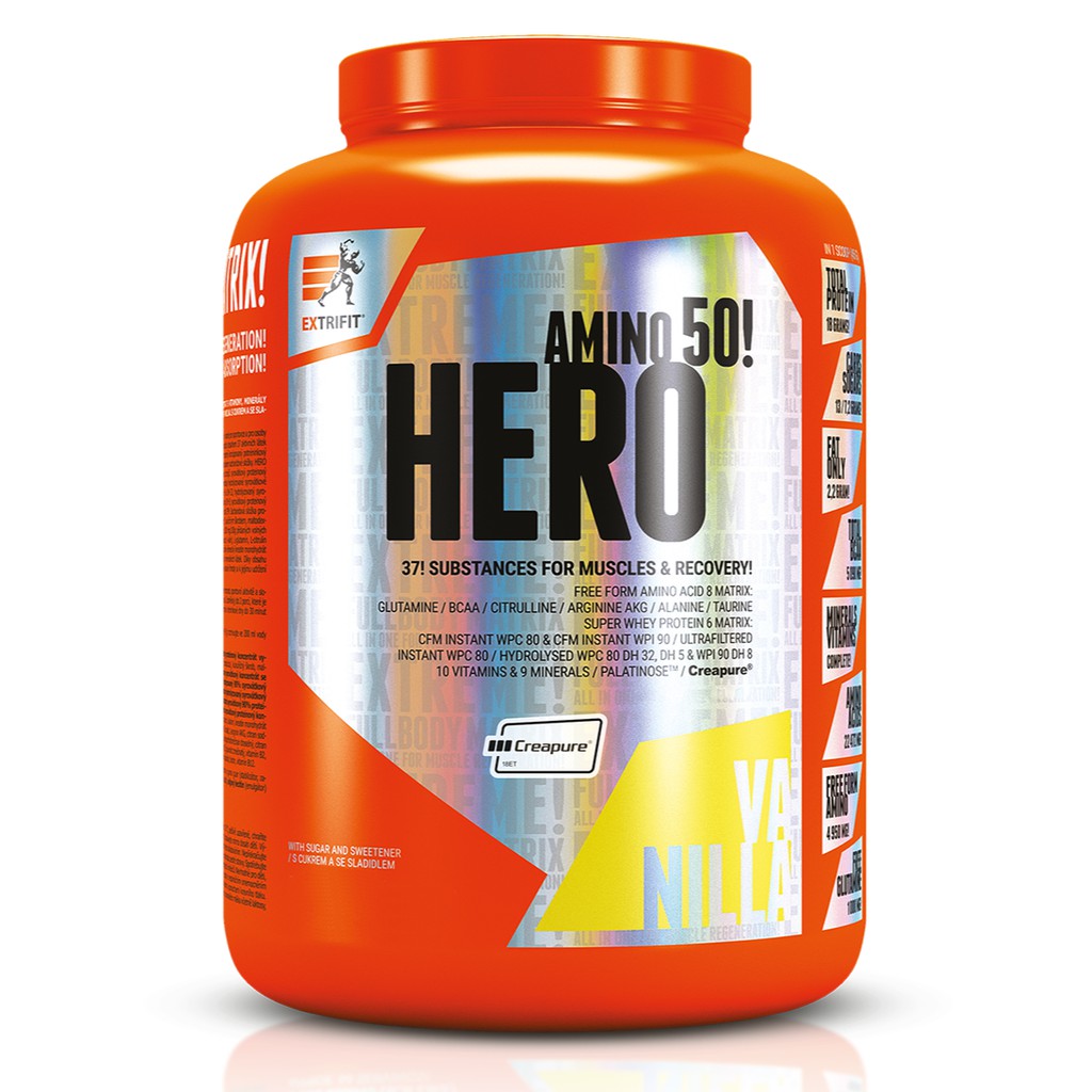 HERO Vanilla flavour 1.5 kg Recovery Protein​ ราคา​ 2,200​บาท​ โปร​ลด​200บาท​วันหมดอายุ 30/11/2027