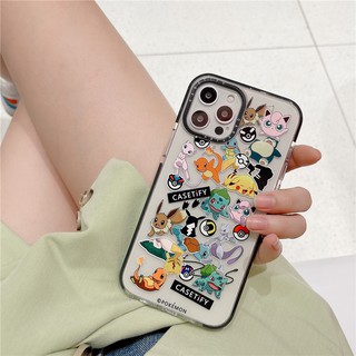 เคสไอโฟน เคสซิลิโคน Clear Case iPhone 13 Pro Max iPhone 12 Pro Max 11 Pro Max X XR XS Max 7 8 Plus Creative Cartoon Pokemon Soft Case