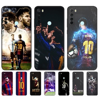 เคสโทรศัพท์มือถือ ซิลิโคนนิ่ม tpu ลาย Lionel Messi สีดํา สําหรับ xiaomi Redmi NOTE 8 PRO 8T 8 T NOTE 8 2021 Redmi 8 a 8A