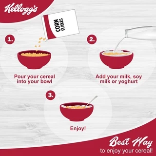 [แพ็คคู่] Kellogg's Corn Flakes เคลล็อกส์ คอร์นเฟลกส์ อาหารเช้า ซีเรียลธัญพืช 500 g.