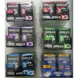 ฮอลลล์ เอ็กซ์เอส ลูกอม รวมเซท Halls Xs  sugar free แพ็คแบบตลับ 13.8g x 12 ตลับ