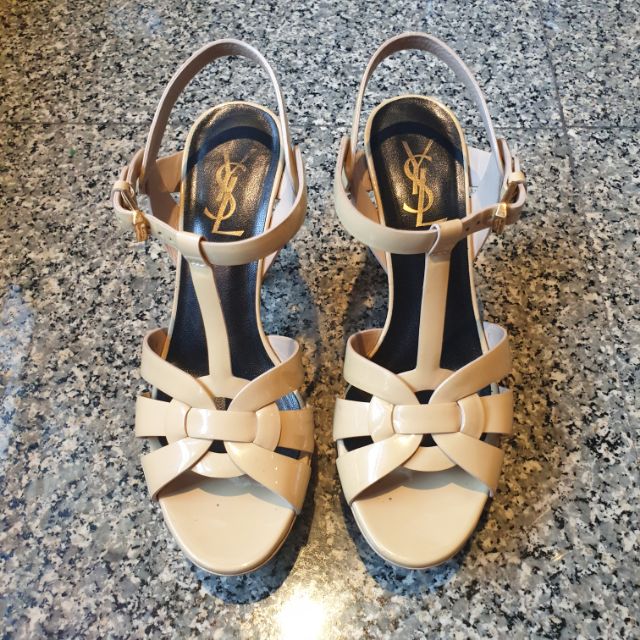 Used แท้ 💯 YSL Heels Tribute รองเท้า Yse Saint Laurent 3.5" sz.36.5