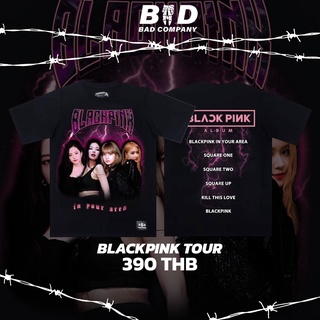 เสื้อยืดคอกลมใส่โค้ด STLY38 ทันที 60.- StreetStyle_Shop | เสื้อยืดสกรีนลาย BLACKPINK(Tourlife)S-4XL