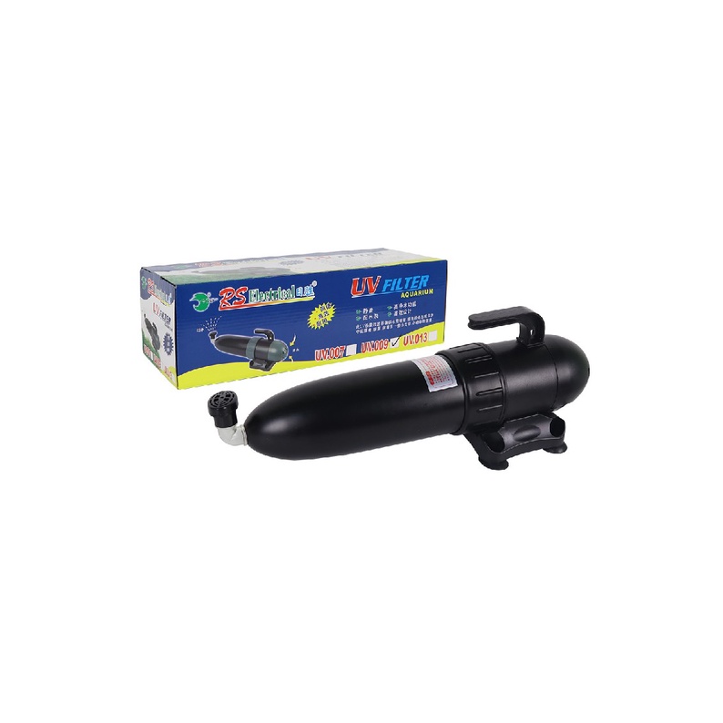 UV-009 RiSheng UV Filter (9 วัตต์ UV) / กําลังไฟ = 18W, Qmax = 800 L/H, UV Power = 9W