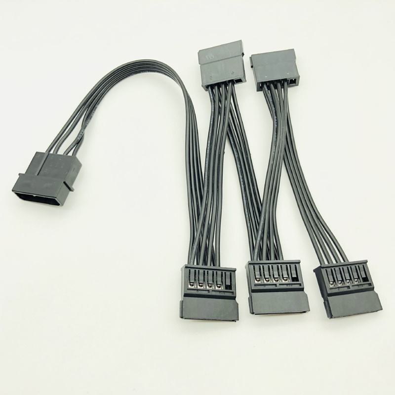 ezqnirk 1pcs 60cm Molex 4pin IDE 1 a 5 SATA 15pin Hard Drive