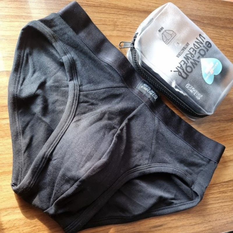 กางเกงชั้นในชาย erawan underwear Antibacteria สีดำ size L เอว 3033