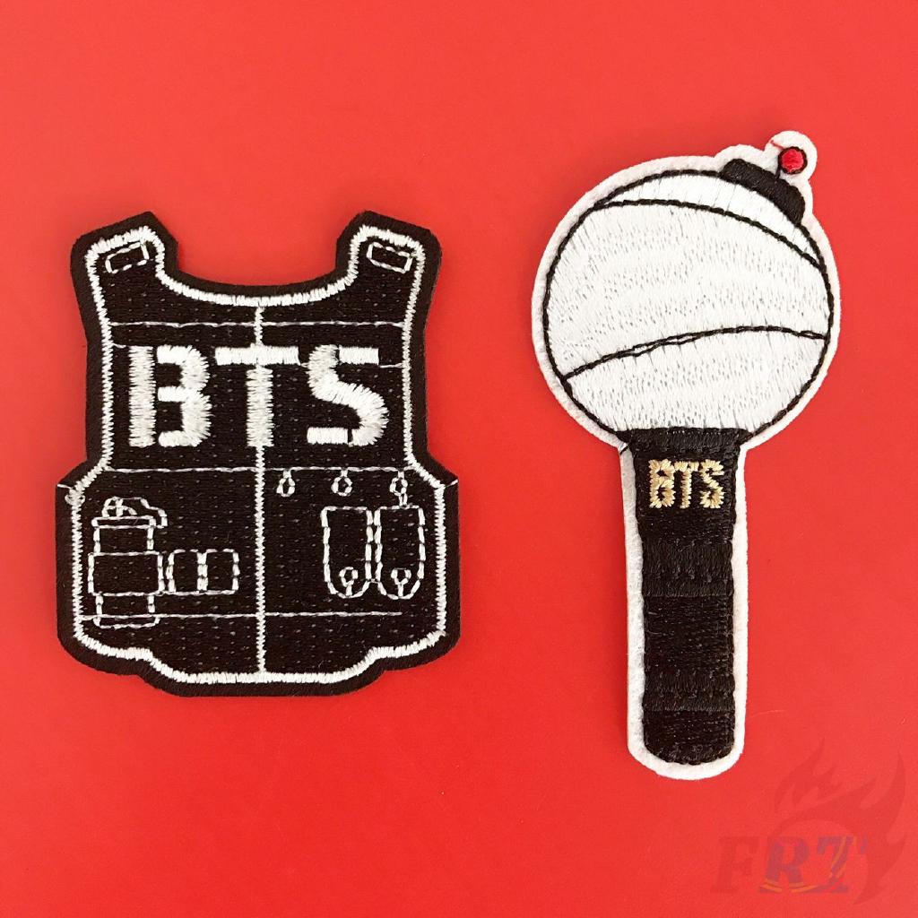 แผ่นผ้าเย็บปักตกแต่งเสื้อผ้า 1 ชิ้น bts bangtan boys  (bts - series 02)