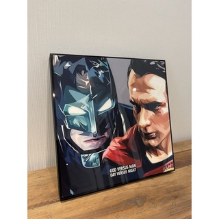 BATMAN vs DOCTOR STRANGE marvel กรอบรูป ตกแต่งห้อง ตกแต่งบ้าน งานอาร์ต พร้อมติดตั้งขึ้นผนัง ถ่ายจากสินค้าจริง💥