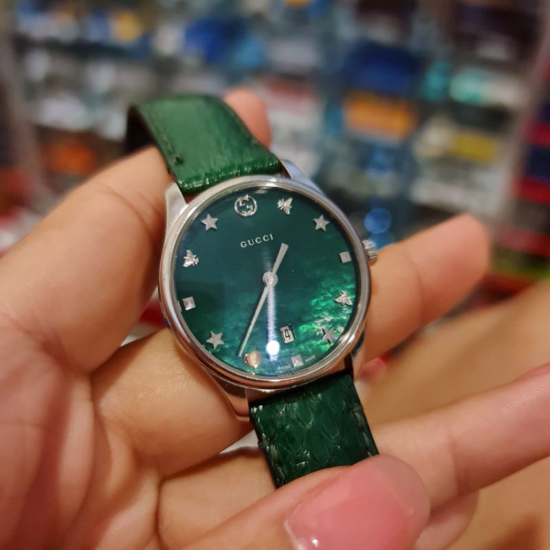 GUCCI G-TIMELESS ladies watch YA126585 สภาพดีมาก กล่อง ใบ ครบ