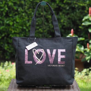 กระเป๋า Victorias Secret Canvas Large Tote Bag