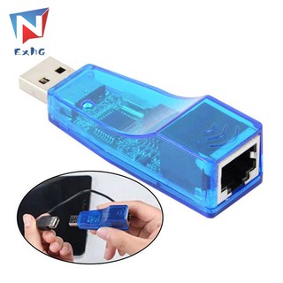 อะแดปเตอร์การ์ด exhghigh คุณภาพสูง USB 2.0 to LAN RJ45 Ethernet 10 / 100Mbps