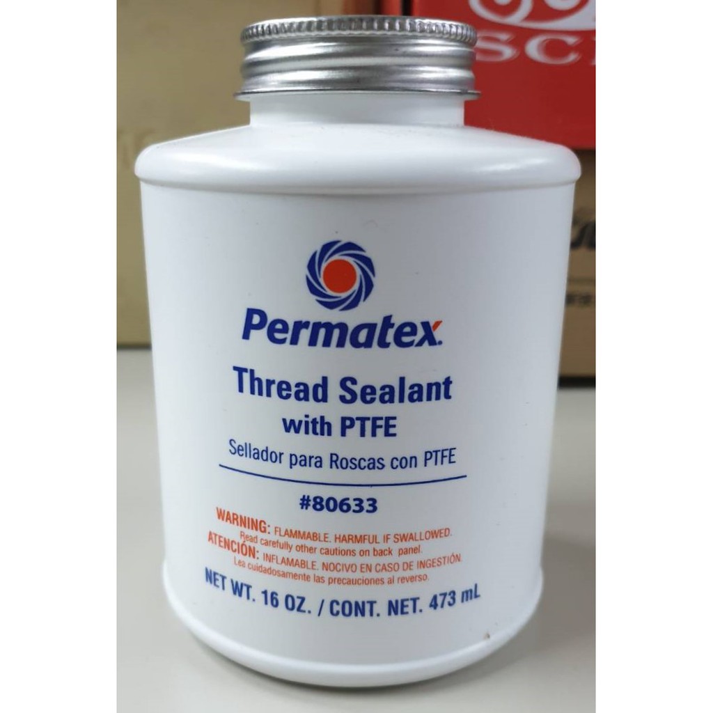 PERMATEX Thread Sealant with PTFE น้ำยาทาเกลียวกันรั่วผสมเทฟลอน รุ่น 14D ขนาด 16 ออนซ์ (473 ml)