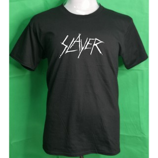 เสื้อยืด พิมพ์ลายวงร็อค Slayer