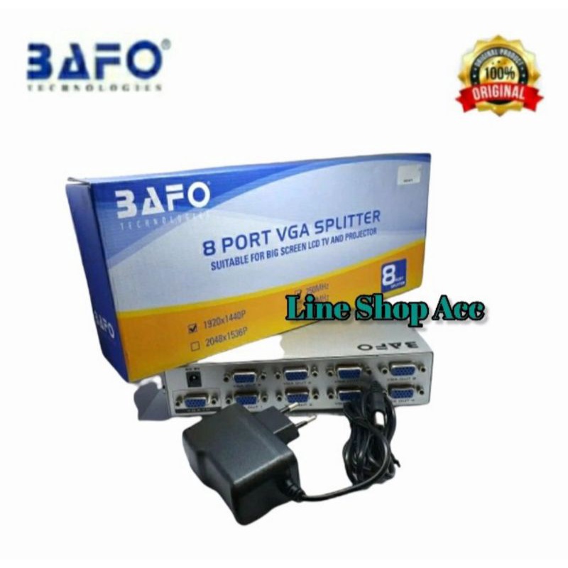 Vga Spliter 8 พอร์ต Bafo