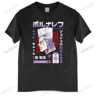 ขายดี!แบรนด์ Cool Jojos Bizarre Adventure &amp; ไม่ซ้ําใคร สไตล์คลาสสิก#39; s Jean Polnareff drop shipping เสื้อยืดผู้ชาย IE