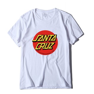 เสื้อยืดพิมพ์ลายแฟชั่น Alimoo เสื้อยืดแขนสั้นฮิปฮอปผ้าฝ้ายพิมพ์ Santa Cruz สำหรับผู้ชาย Big Size XXS-4XL 1462A