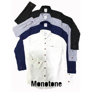 Monotone เสื้อเชิต แขนยาว รุ่น Basic Oxford Shirt 002